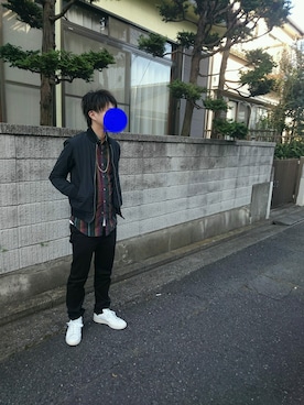 「JOURNAL STANDARD relume（ジャーナルスタンダード　レリューム）のアイテム（MA-1）」を使った、naoさん（メンズ・178cm）の秋コーディネート