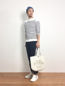 「AZUL by moussy（アズールバイマウジー）のアイテム（キャップ）」を使った、abuさん（メンズ・181cm）の夏コーディネート