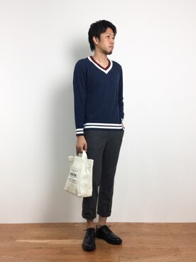 abuさんの「TRAVEL COUTURE by LOWERCASE　キャンバストートバッグS」を使ったコーディネート