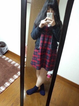 「Right-on（ライトオン）のアイテム（スタジャン）」を使った、ざくろー@_zkrooo_さん（レディース・161cm）の秋コーディネート