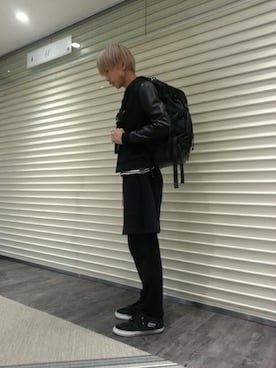 「L.H.P（エルエイチピー）のアイテム（スタジャン）」を使った、にしおさん（メンズ・180cm）の冬コーディネート