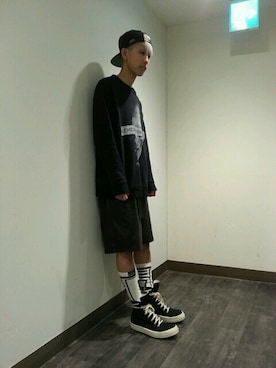 「KaneZ（ケインズ）のアイテム」を使った、にしおさん（メンズ・180cm）の春コーディネート