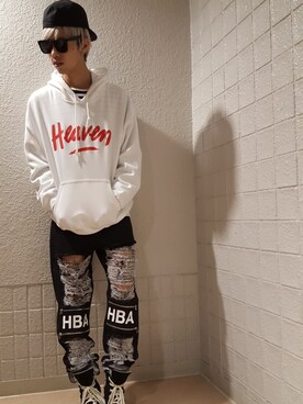 にしおさんの（HOOD BY AIR | フードバイエアー）を使ったコーディネート