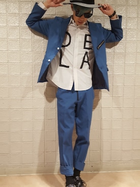 「soe（ソーイ）のアイテム（ジャケット/アウター）」を使った、にしおさん（メンズ・180cm）の冬コーディネート