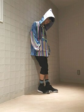 「PLASTIC TOKYO」｜にしおさん（メンズ・180cm）の冬コーディネート
