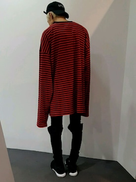 「KaneZ（ケインズ）のアイテム」を使った、にしおさん（メンズ・180cm）の夏コーディネート