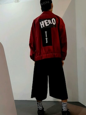 「soe（ソーイ）のアイテム（ジャケット/アウター）」を使った、にしおさん（メンズ・180cm）の夏コーディネート
