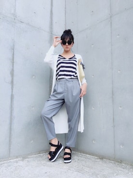 鹿の間さん（レディース・163cm）の春コーディネート