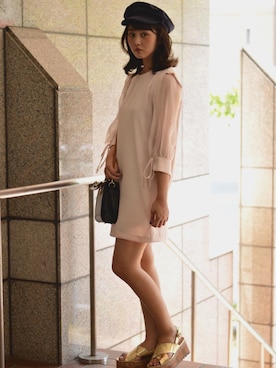 「透け」｜鹿の間さん（レディース・163cm）の夏コーディネート