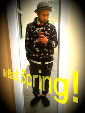 歌右衛門さん（メンズ・169cm）の春コーディネート