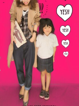 「ぺプラム」｜「アイテム（トレンチコート）」を使った、ntk !さん（レディース・156cm）の秋コーディネート