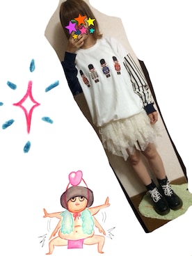 「LOST & FOUND（ロストアンドファウンド）のアイテム」を使った、てぃさん（レディース・152cm）の秋コーディネート