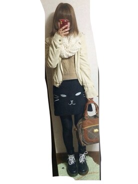 「LOAVES（ローヴス）のアイテム」を使った、てぃさん（レディース・152cm）の冬コーディネート