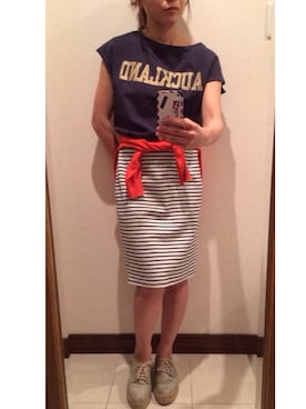 「スウエットスカート」｜May*さん（レディース・150cm）の春コーディネート