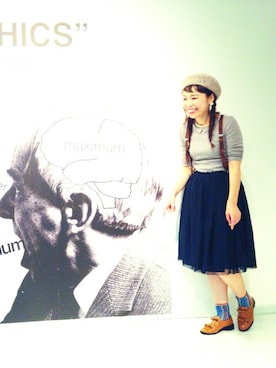 「ハグマグ」｜「アイテム（その他シューズ）」を使った、みっちゃんさん（レディース・154cm）の冬コーディネート