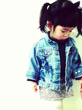 「babygap」｜「アイテム（その他トップス）」を使った、みっちゃんさん（キッズ・90cm）の冬コーディネート