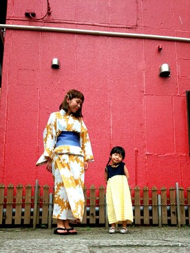 みっちゃんさん（キッズ・90cm）の夏コーディネート