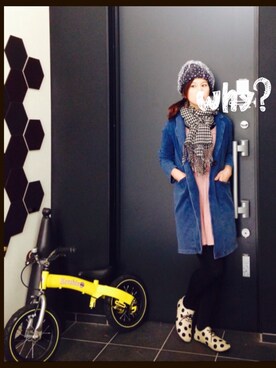 「haco!（ハコ）のアイテム（その他シューズ）」を使った、maikoさん（レディース・152cm）の冬コーディネート