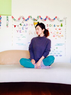 「のんびり」｜maikoさん（レディース・152cm）の冬コーディネート