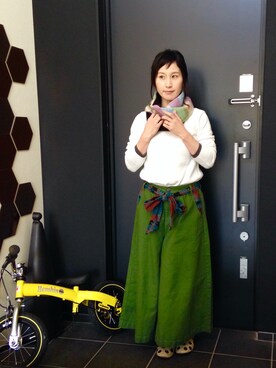「haco!（ハコ）のアイテム（その他シューズ）」を使った、maikoさん（レディース・152cm）の冬コーディネート