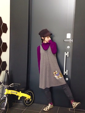 「haco!（ハコ）のアイテム（その他シューズ）」を使った、maikoさん（レディース・152cm）の冬コーディネート