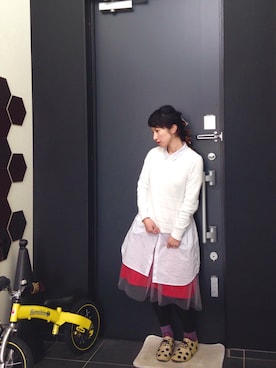 「haco!（ハコ）のアイテム（その他シューズ）」を使った、maikoさん（レディース・152cm）の冬コーディネート