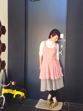 「haco!（ハコ）のアイテム（その他シューズ）」を使った、maikoさん（レディース・152cm）の春コーディネート
