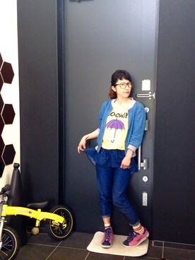 「M's collection（エムズコレクション）のアイテム（ジャケット/アウター）」を使った、maikoさん（レディース・152cm）の春コーディネート