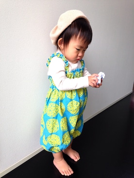 「Handmade（ハンドメイド）のアイテム（サロペット/オーバーオール）」を使った、maikoさん（レディース・152cm）の秋コーディネート