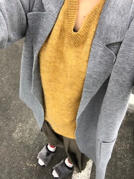 「ジーユーコーデ」｜「アイテム（その他アウター）」を使った、智美さん（レディース・166cm）の秋コーディネート