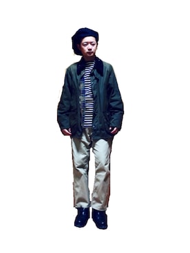 「セントジェームス」｜「アイテム（ブルゾン）」を使った、やかんポッドさん（メンズ・172cm）の秋コーディネート