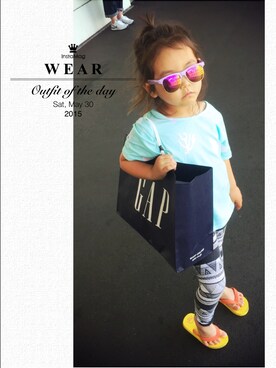 「COLLAGE GALLARDAGALANTE（コラージュガリャルダガランテ）のアイテム（トップス）」を使った、lilo&mumさん（キッズ・110cm）の春コーディネート