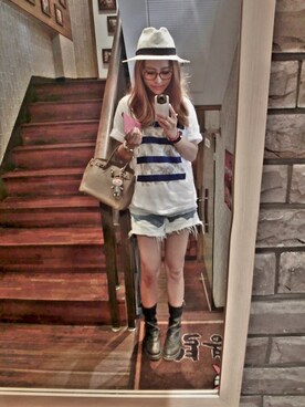 「Steve J ＆Yoni P（スティーブジェイアンドヨニピー）のアイテム」を使った、nay0mi酱さん（レディース・166cm）の秋コーディネート