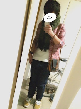 「千鳥格子」｜「アイテム（バッグ）」を使った、ポポさん（メンズ・169cm）の秋コーディネート