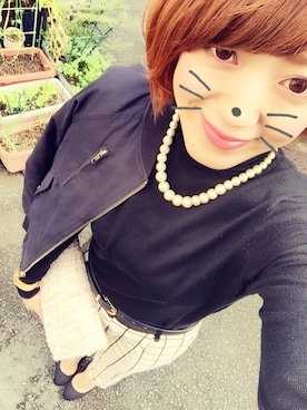 まぁ◡ູ̈♡さん（レディース・158cm）の秋コーディネート