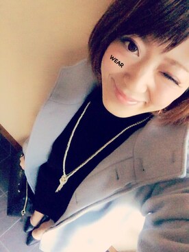「Q（キュー）のアイテム（その他アウター）」を使った、まぁ◡ູ̈♡さん（レディース・158cm）の冬コーディネート