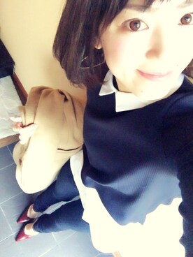 まぁ◡ູ̈♡さん（レディース・158cm）の冬コーディネート