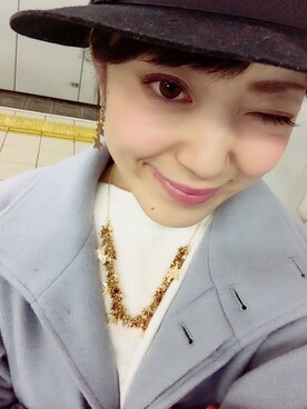 「Q（キュー）のアイテム（その他アウター）」を使った、まぁ◡ູ̈♡さん（レディース・158cm）の冬コーディネート