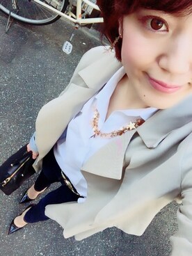 まぁ◡ູ̈♡さん（レディース・158cm）の春コーディネート