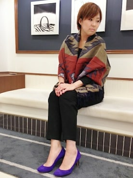 Le Talon 新宿店スタッフさん（レディース・160cm）の冬コーディネート