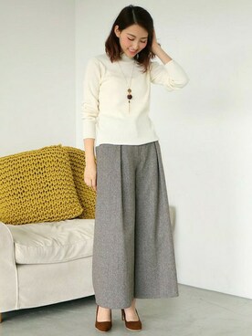 「N.（N. Natural Beauty Basic）（エヌエヌナチュラルビューティーベーシック）のアイテム（アクセサリー）」を使った、S.さん（レディース・164cm）の秋コーディネート