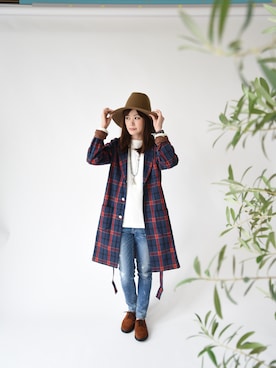 「アイテム（その他トップス）」を使った、BINGOYAさん（レディース・165cm）の秋コーディネート