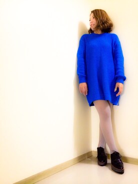 「Acne Jeans（アクネジーンズ）のACNE SADE コットンニット（ニット/セーター、グリーン系）」を使った、✂️meri✂️さん（レディース・156cm）の秋コーディネート