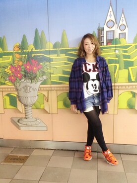 「ここはどーこだ？？のアイテム（その他、その他）」を使った、✂️meri✂️さん（レディース・156cm）の秋コーディネート