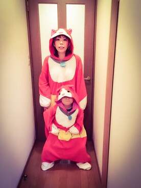 「アイテム（その他、レッド系）」を使った、✂️meri✂️さん（レディース・156cm）の冬コーディネート