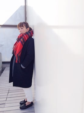 「節分」｜「アイテム（モカシン/デッキシューズ）」を使った、✂️meri✂️さん（レディース・156cm）の冬コーディネート