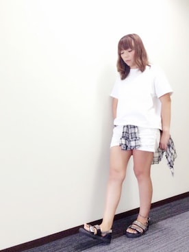 「BEAMS BOY（ビームスボーイ）のアイテム（Tシャツ/カットソー）」を使った、✂️meri✂️さん（レディース・156cm）の秋コーディネート