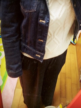 「M's collection（エムズコレクション）のアイテム（トップス）」を使った、リトルさん（レディース・155cm）の冬コーディネート