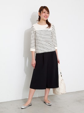 「ガウチョパンツ」｜NBB STAFF03さん（レディース・163cm）の春コーディネート