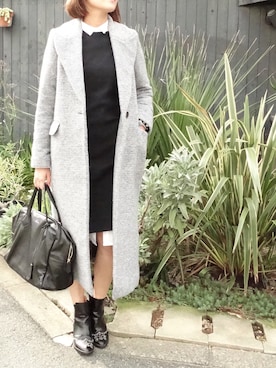 「moussy」｜「アイテム（シャツワンピース）」を使った、chikababaさん（レディース・161cm）の秋コーディネート